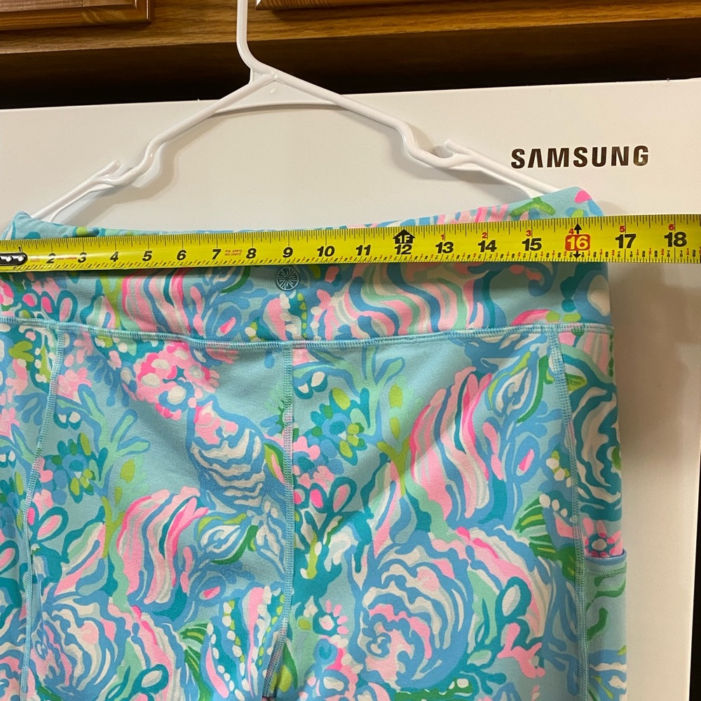 Lilly Pulitzer Seafoam Multicolor Floral Leggings - Picture 6 of 9